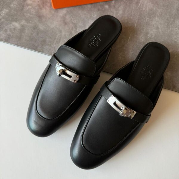 Hermes Black OG Mules
