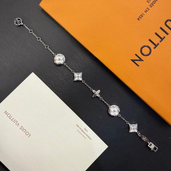 LV Iconic Flowragram Silver Color Bracelet