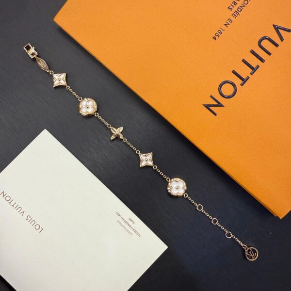 LV Iconic Flowragram Silver Color Bracelet