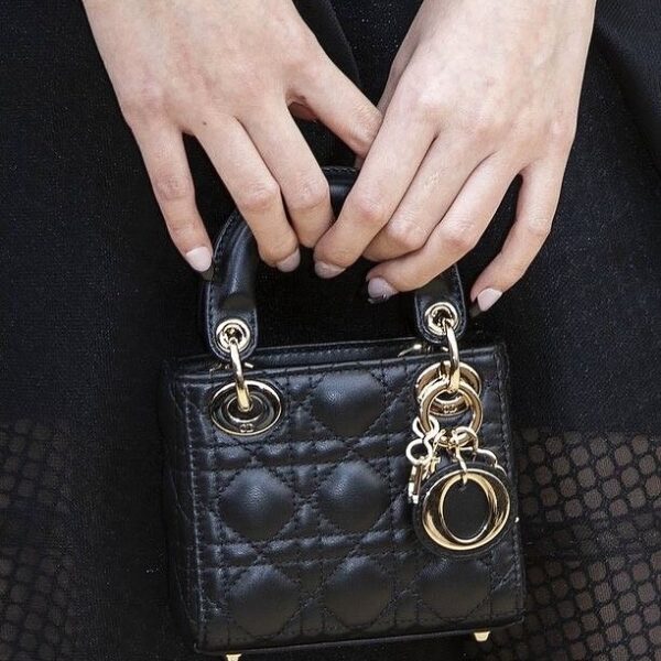 Lady CD Mini Black Hand Bag (With Box)