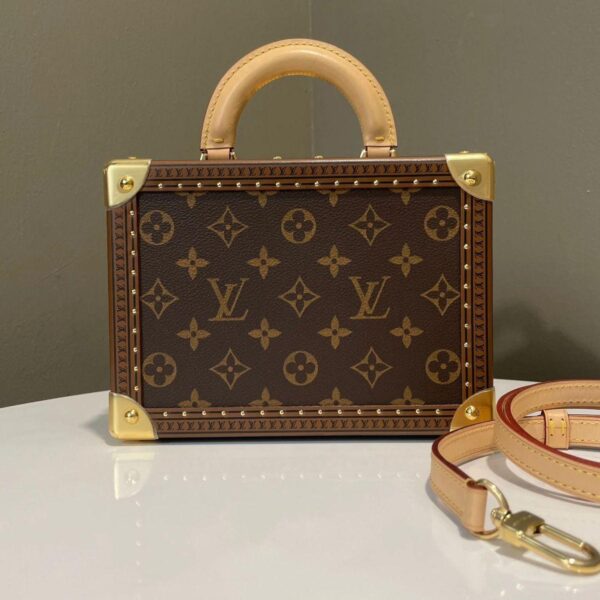 LV Ebene Monogram Premium Double Box Top Handle Bag (With Box)