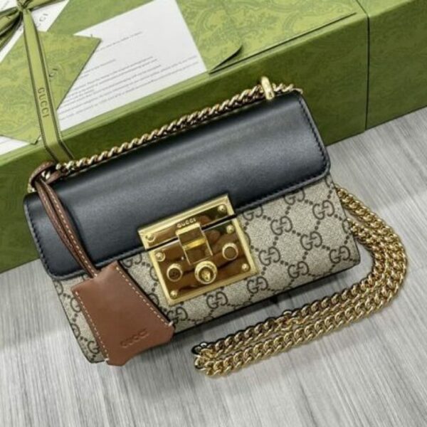 GG GG Supreme Small Padlock Shoulder Bag (With Box)